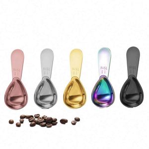 Stainless Steel <b>Measuring</b> <b>Spoon</b>, Short Handle Metal <b>Measuring</b> Scoop 15ml 30ml, Factory OEM Customize - Product Image 1