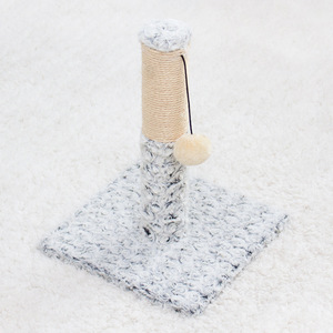 เสาข่วนแมวลายหิมะพร้อมลูกบอล ฐานเชือกป่าน ทนทานสำหรับแมวในบ้านทุกฤดู - Product Image 3