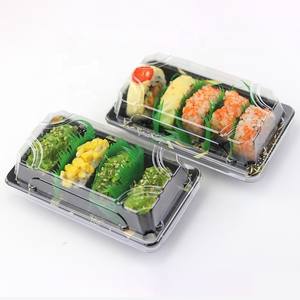 Bols d'assiettes en plastique PET <span class=keywords><strong>de</strong></span> qualité alimentaire d'approvisionnement d'usine pour le stockage des aliments à emporter-<span class=keywords><strong>Plateau</strong></span> à sushi Gâteau Chocolat Bonbons Sandwich Blister - Product Image 4
