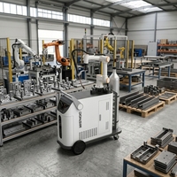 Bras robotisé six axes DONSIN Robot Cobot pour soudage avec moteur et boîte de vitesses, alimentateur de fil, performance de soudage laser stable