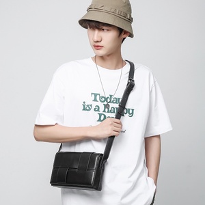 Nouveau sac à bandoulière carré en PU unisexe populaire sur <span class=keywords><strong>Instagram</strong></span>, petit sac messager pour hommes et femmes - Product Image 4