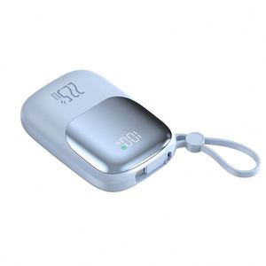 Mini Portable Pocket Power Bank With 20W Usb-<b>C</b> Output Pd 22.5W Fast <b>Charging</b> Led Display Colorful 10000Mah Powerbank - Product Image 1