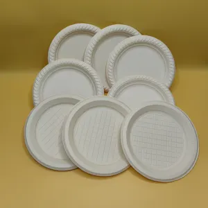 Eco-friendly disposable biodegradable cutlery Cornstarch customizable 9 inch plate,party,tableware,Disposable Salad Plate