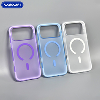 Funda Magnética para Teléfono VAWI B500 con Protección de Amortiguación de Aire, Acabado Esmerilado Antichoque para iPhone 17 18 Pro Max