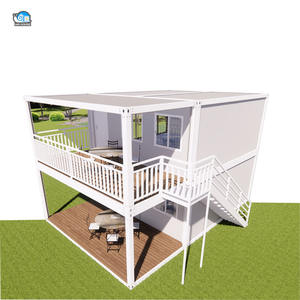 预制两层集装箱房2卧室3室现代别墅住宅模块化集装箱房 - Product Image 4