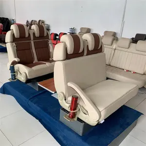 Asiento de cama de lujo para autocaravana Toyota Vito Alphard, conversión reclinada de cuero personalizada, IVECO RV Van plegable Mini MPV, nueva condición