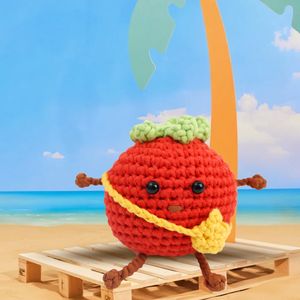 <span class=keywords><strong>Kit</strong></span> de Manualidades de Ganchillo para Principiantes, con Diseño de Frutas y Verduras de Dibujos Animados, Ecológico y Hecho a Mano - Product Image 3