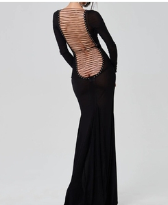 Nuovi Abiti Lunghi da <span class=keywords><strong>Sera</strong></span> Sexy in Rete con Paillettes, Tendenze Moda Donna 2026 - Product Image 2