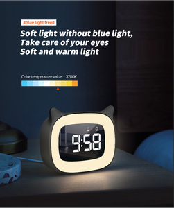 Factory supply new <strong>table</strong> <strong>bedside</strong> led calendar <strong>mirror</strong> display clocks unique design children alarm clock - Product Image 2