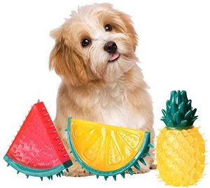 Mordedor <span class=keywords><strong>para</strong></span> mascotas Freezable, juguete masticable resistente a mordeduras <span class=keywords><strong>para</strong></span> <span class=keywords><strong>perros</strong></span>, fruta, limón, piña, diseño duradero - Product Image 1