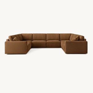 <strong>U</strong> Shape <strong>Living</strong> Room Sofa Furniture Set Comfortable Soft Modular Sectional Fabric Clouds Modern - Product Image 5