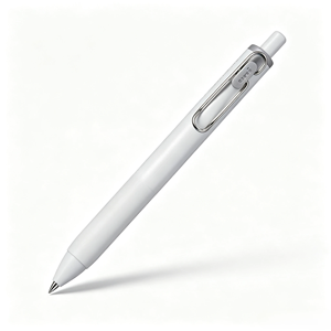 Bolígrafo de Gel Metálico Retráctil Uni-ball One UMN-SC, Cuerpo Blanco, Tinta 0.38/0.5mm, Papelería Japonesa - Product Image 1