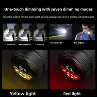 Nouvelle Lampe Torche LED Laser Blanche Haute Puissance 30W en Alliage d'Aluminium, Rechargeable par USB, Autonomie Ultra-Longue, Réglable, pour Extérieur