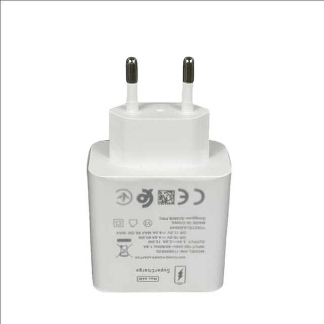 66W Supercharger Adapter 6A USB Wall Charger 1m Type-C Cable Pure Copper PVC for Huawei Mate 40pro P50 P40 IOS Mobile Phones
