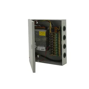 Sakelar kunci pintu magnetik elektrik Model 12V, catu daya Cctv kotak Al Ac Dc 15amp 12V 24V dan 5V Din