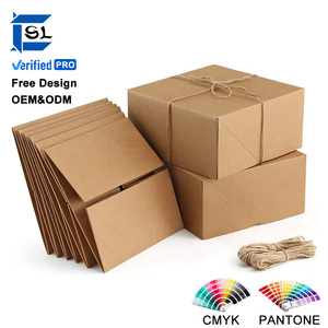 Caja <span class=keywords><strong>de</strong></span> Regalo Plegable Personalizada para Bodas y Oficina, con Tapa, <span class=keywords><strong>de</strong></span> Papel Kraft, para Venta al por Menor - Product Image 1