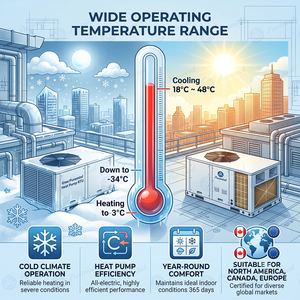 <span class=keywords><strong>Climatiseur</strong></span> de toit monobloc Puremind 5,5 10 15 20 tonnes 50Hz Triphasé R410A pour Centres Commerciaux Usines Entreprises de Construction Vente en Gros - Product Image 3