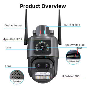 Outdoor-Hauss icherungs system mit drahtloser Solar-CCTV-Kamera gegen Nachtsicht - Product Image 3
