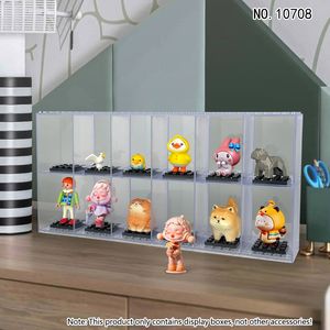 BLOCKMOC 10708 12pcs Mini Figure Clear <b>Plastic</b> <b>Display</b> <b>Box</b> Building Block Toy Cases for Ages 6+ Kid Intelligence Development - Product Image 6