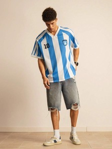 Camisetas de baloncesto y fútbol de manga corta, camisetas de entrenamiento, camisetas de manga corta, personalización disponible en fábrica de ropa F10 - Product Image 3