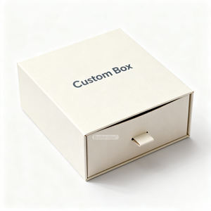 صندوق درج صغير بتصميم مخصص وبمعيار شخصي للتغليف مصنوع يدويًا صندوق درج انزلاقي صلب فاخر للتغليف مع شريط - Product Image 3