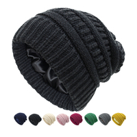 Chapeaux d'hiver à logo personnalisé Bonnet tricoté avec pompon amovible et épais pour femmes Bonnet en fausse fourrure avec pompon en forme de boule Bonnet d'hiver en acrylique