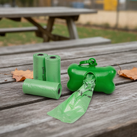 Sacs à déjections canines biodégradables et étanches avec distributeur, personnalisables, parfumés, compostables, en vrac pour parcs canins