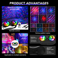 Projecteur Laser RVB 5V 12W en ABS, longue durée de vie, durable, avec télécommande, pour événements, clubs, bars, discothèques et KTV