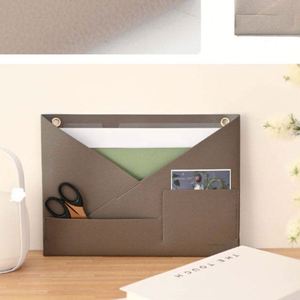 Stocked <b>File</b> <b>Organizer</b> Pu Leather Holder Modern Stylish Wall Hanging Mail Storage for Gifts - Product Image 4