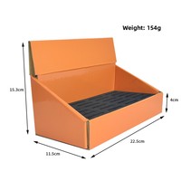 Boîte de présentation pliable personnalisée pour coupe-cigares, impression de logo sur mesure, utilisation en supermarché, papier couché, carton ondulé, intérieur en EVA