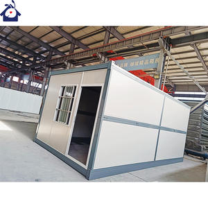 Maison de conteneur pliable préfabriquée pliable en acier léger préfabriqué 20Ft cadre de construction modulaire de haute qualité à faible coût - Product Image 5