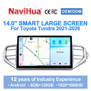 Navihua Car Radio DVD <b>Player</b> GPS Navigation Multimedia 14 Inch Android Auto Carplay Touch Screen for Toyota Tundra Sequoia 2 - Product Image 3