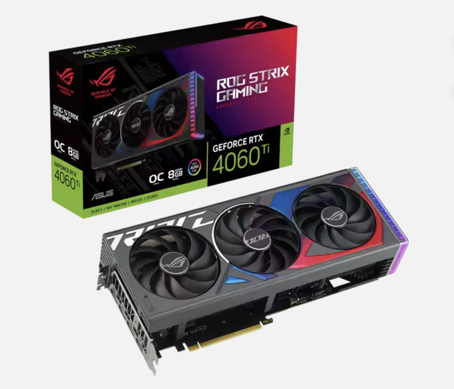 Strix ATI RTX 4060 Ti 8GB Other Overclock Gaming Graphics Card for Desktop Workstation Fan Cooler New PCI Express 4.0 16X