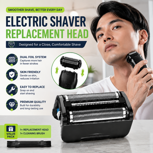 OEM Rechargeable <b>Razor</b> Replacement <b>Head</b> with Foil Mesh and Cutter Blade Spare Parts for Personal Grooming Devices - Product Image 1