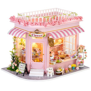 <span class=keywords><strong>Casa</strong></span> <span class=keywords><strong>de</strong></span> <span class=keywords><strong>muñecas</strong></span> <span class=keywords><strong>de</strong></span> madera, Serie <span class=keywords><strong>de</strong></span> tienda conmovedora, tienda <span class=keywords><strong>de</strong></span> flores colorida, gatito, Paraíso, <span class=keywords><strong>casa</strong></span> <span class=keywords><strong>de</strong></span> <span class=keywords><strong>muñecas</strong></span> ensamblada hecha a mano para niñas - Product Image 1