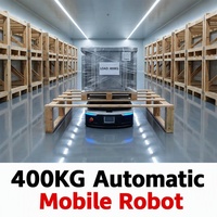 Vehículo Autónomo Guiado por Ordenador (AGV) con Capacidad de Carga de 400-1000 kg, Sistema de Elevación Oculto Personalizado, AMR, AGV para Almacenes