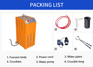 Forno Industriale per Fusione dell'Oro ad Alta Frequenza, di Piccole Dimensioni, per 1kg, 5kg, 100kg, <span class=keywords><strong>Macchina</strong></span> per Fusione dell'Oro a 1500-1600 Gradi in Vendita - Product Image 4