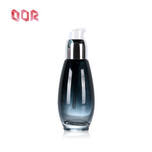 Packaging 30ml45ml Black Gradient Empty <b>Baby</b> Essence Serum Lotion Cosmetic Glass <b>Bottle</b> Aluminum Collar Pump Sprayer Plastic Cap - Product Image 4