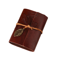 A5 personnalisé Vintage Journal en cuir professionnel carnet de voyage imprimé journal spirale affaires organisateur feuilles mobiles pendentif