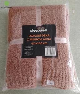 Ma Thuật Màu Xanh Lá Cây Siêu Mềm Sang Trọng USA Bán Chạy Nhất Màu Nâu Công Nghệ Mới Lông Sợi Đồng Bằng Đan Bé Dành Cho Người Lớn Ném Chăn - Product Image 5