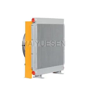 Hydraulische Oliekoeler Voor Cnc Machine Industriële Lucht-warmtewisselaar AH0608TL-CA Dubbele Fans Olie Radiator 60L