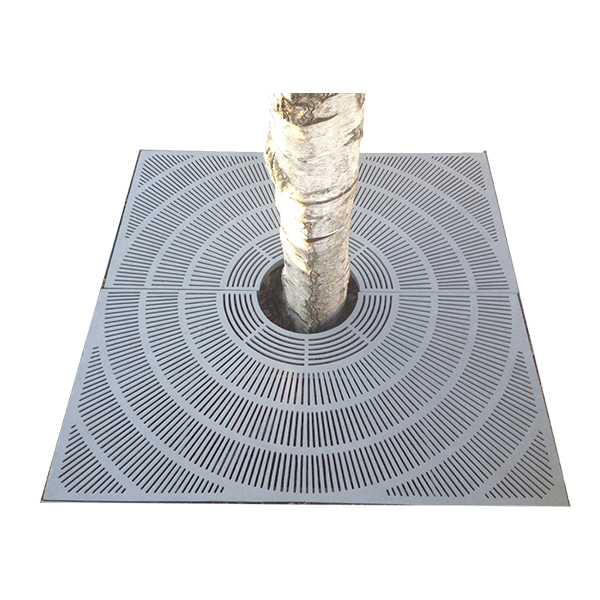 Наружная уличная тротуарная Защитная Металлическая стальная решетка для деревьев Тяжелая полоса Одиночная квадратная городская решетка для деревьев