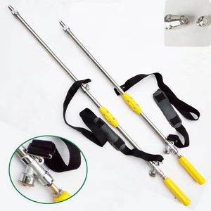 Long-reach High Pressure Adjustable Metal Wand <strong>Watering</strong> Spray Gun <strong>Lance</strong> with Straps Belts for Misting Disinfection Pest Control - Product Image 1
