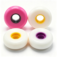 Roues de remplacement en PU solide pour patins à roulettes, silencieuses, amortissantes, universelles, pour skateboard et bagages