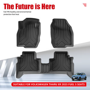 Doublures de sol de haute qualité TPE tapis de <span class=keywords><strong>voiture</strong></span> doublures de <span class=keywords><strong>voiture</strong></span> imperméables carburant antidérapant 5 sièges tapis de sol de <span class=keywords><strong>voiture</strong></span> pour <span class=keywords><strong>Volkswagen</strong></span> Tharu XR 2025 - Product Image 2