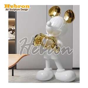 Escultura de Fibra de Vidrio Personalizada de <span class=keywords><strong>Mickey</strong></span> y Minnie, Decoración para Parques de Diversiones, Jardines de Infancia, Hoteles, Entradas, Salas de Estar - Product Image 2