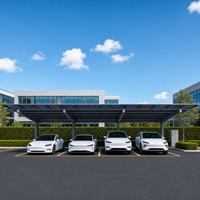 Système de montage de carport solaire économique en acier à poutre H à large bordure pour l'intérieur et l'extérieur