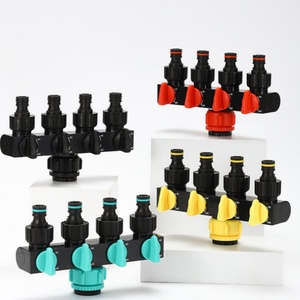 Wholesale Outdoor Garden Four Way Water Distributor with <b>Switch</b> One-in-four-out Diverter <b>Adapter</b> - Product Image 4