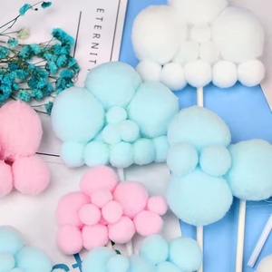 อุปกรณ์ตกแต่งวันวาเลนไทน์ วันแม่ วันคริสต์มาส วันเกิด แบบขายส่ง  อะคริลิคตกแต่งเค้ก คัพเค้ก รูปทรงเมฆ  พร้อมอุปกรณ์ตกแต่ง - Product Image 2