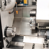 Tour CNC économique YH7112 à 2 axes avec lit incliné et système FANUC pour l'usinage de manchons, d'arbres de moteur et d'écrous